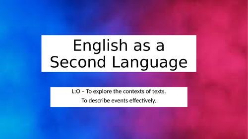 E2L refresher or introduction