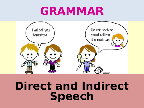 Direct and indirect speech