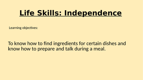 Life Skills 19 lessons