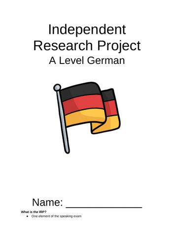 AQA German IRP Guidance Booklet