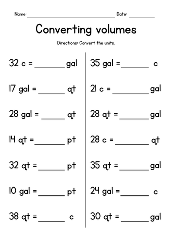 How to Convert Cups to Pints to Quarts to Gallons - Measuring Up 