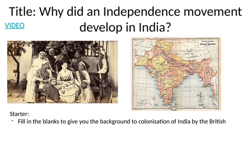 The Indian Independence Movement