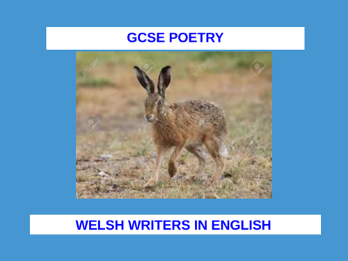 WJEC Poetry for Welsh Writers in English