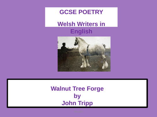 WJEC Poetry for Welsh Writers in English