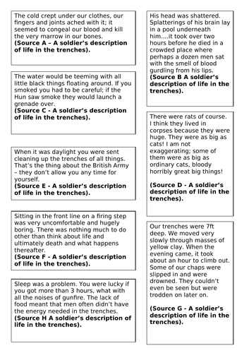 Trenches and censorship