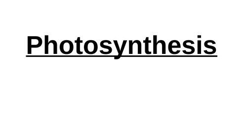 Photosynthesis