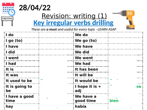 GCSE writing preparation lessons