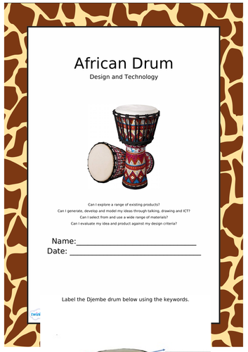 African Drum - KS1 - DT TOPIC