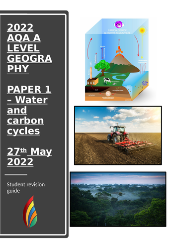 AQA Geography A-Level - Advance information 2022 Water and Carbon revision guide and workbook