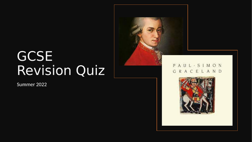 AQA GCSE Music Revision Quiz (Sections A and B)