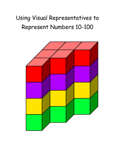 Using Visual Representatives to Represent Numbers 10-100