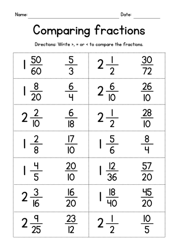 comparing-fractions-and-mixed-numbers-worksheets-teaching-resources