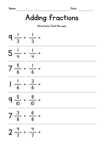 adding mixed fractions