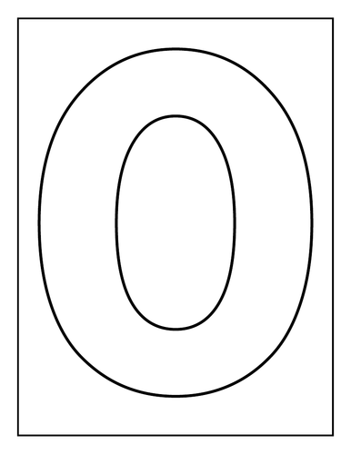 Primary Numbers 1-10 Coloring Pages