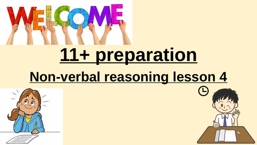 11+ Non-Verbal Reasoning Teaching Resources
