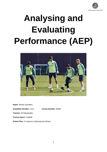 Analysing and Evaluating Performance (AEP) GCSE (9-1) OCR Exemplar
