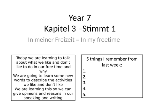 Pgs 56 and 57 Stimmt 1 Kapitel 3 - In meiner Freizeit