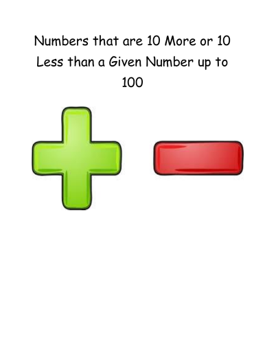 Adding and Subtracting 10