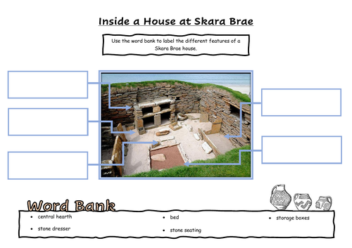 Label a house at Skara Brae