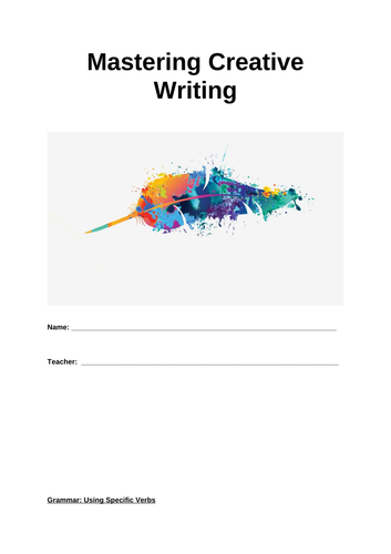 Mastering Creative/Imaginative Writing Booklet