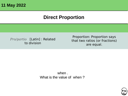 Direct Proportion