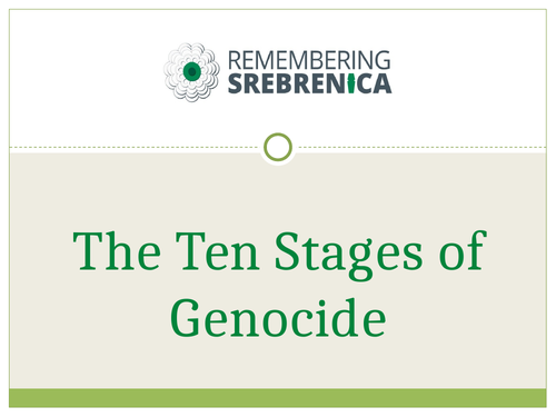Ten Stages of Genocide Workshop - PowerPoint Presentation