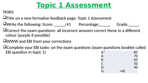 IGCSE Biology- Characteristics and Classification (2023 Cambridge)
