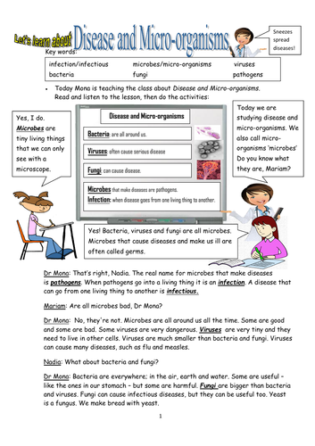 Biology! Disease and Micro-organisms