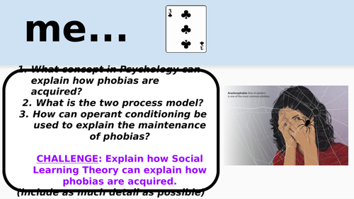 Systematic desensitisation full lesson (Edexcel A Level Psychology)