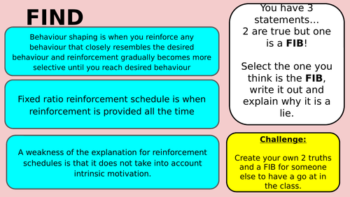 Token economy programme full lesson