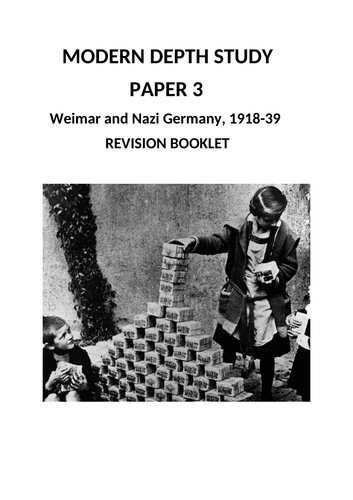 GCSE WEIMAR AND NAZI GERMANY REVISION GUIDE