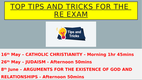 Edexcel Exam Tips