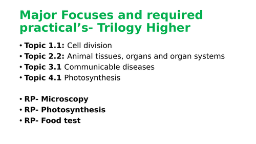 2022-GCSE Trilogy Biology Foundation P1