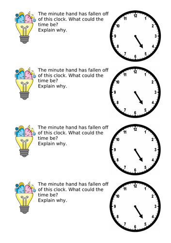 Time reasoning - Year 1/2