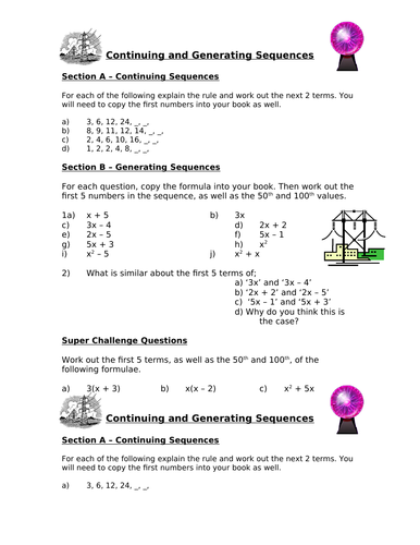 IGCSE SEQUENCES