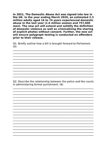 Criminology Unit 4 paper 2022