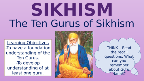 RE - Sikhism - The Ten Gurus!