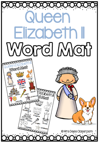The Queen Elizabeth II's Jubilee Word Mat