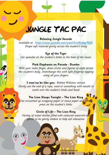 Jungle Tac Pac/Sensory Music