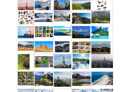 Continents Sorting Pics