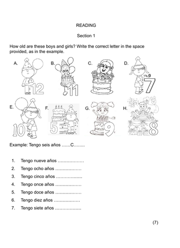 Viva 1 Module 1 and 2 Reading and Writing Exam
