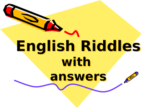 English Riddles with Answers | PowerPoint | Digital | Editable | Remote Education