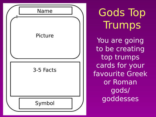 Gods and Goddesses Top Trumps