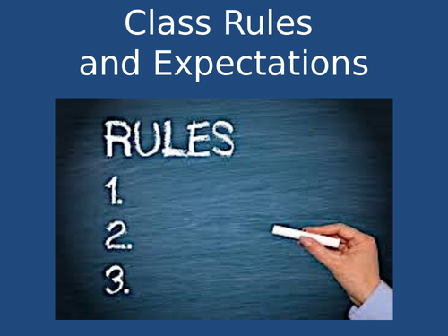 Class Rules and Expectations PowerPoint