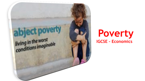 Poverty Different Types of poverty and their causes Teaching Resources