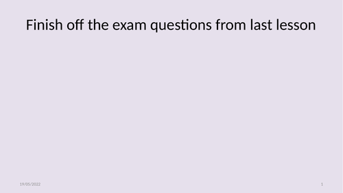 Reproduction sequence of lessons