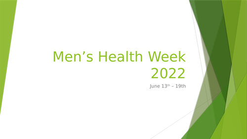 Men's Health Awareness Week June 13th-19th 2022 - Assembly - MAN MOT