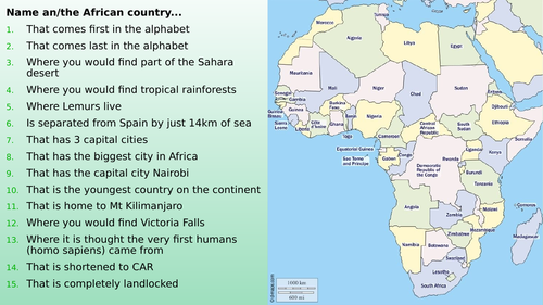 Countries of Africa Quiz