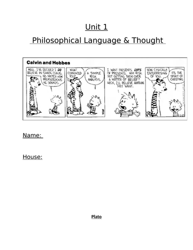 OCR A-Level RS: Philosophical Language and Thought poweproint & student workbook