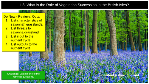 Vegetation Succession AQA